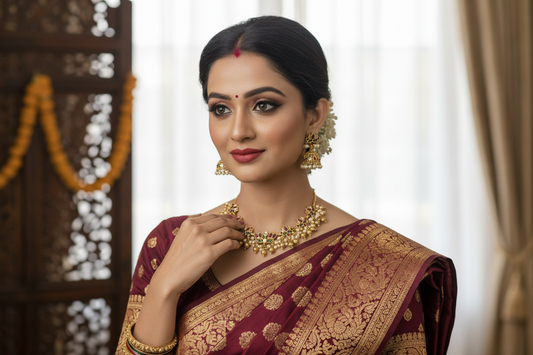 Multicolor Maya Lotus Hasli Set