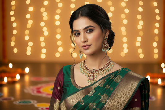 Multicolor Ayra Jadau Choker Set