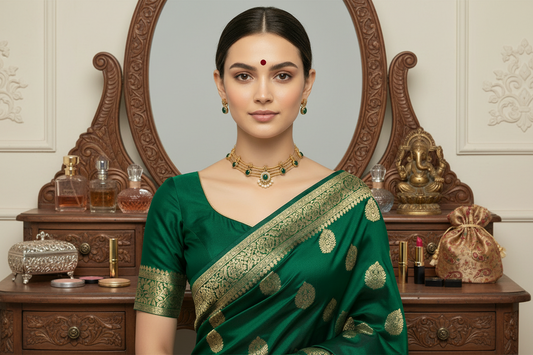 Green Navya Choker Set