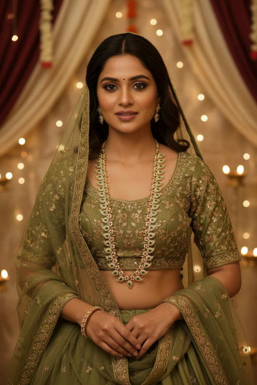 Golden Devi Necklace Set
