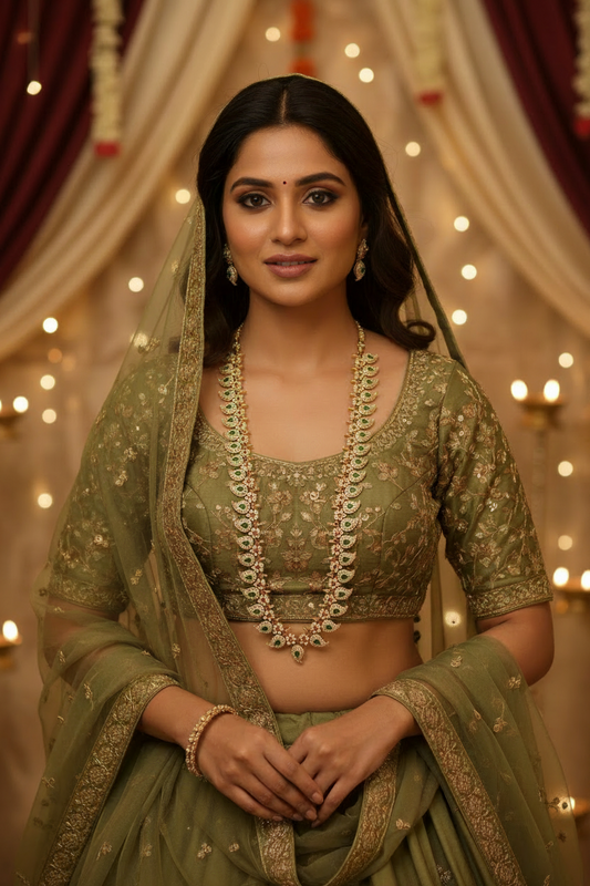 Golden Devi Necklace Set