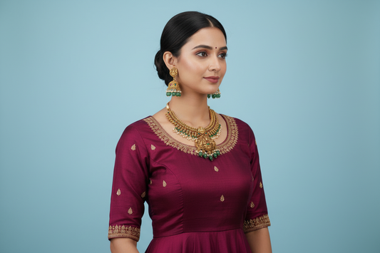 Golden Liya Temple Necklace Set