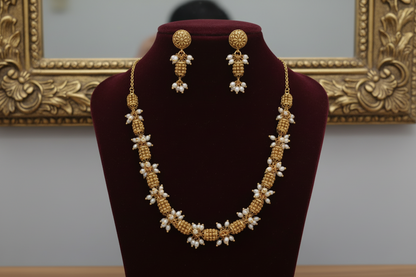 Golden Narmada Mala Set
