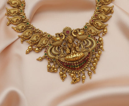 Golden Shaurya Temple Bridal Set
