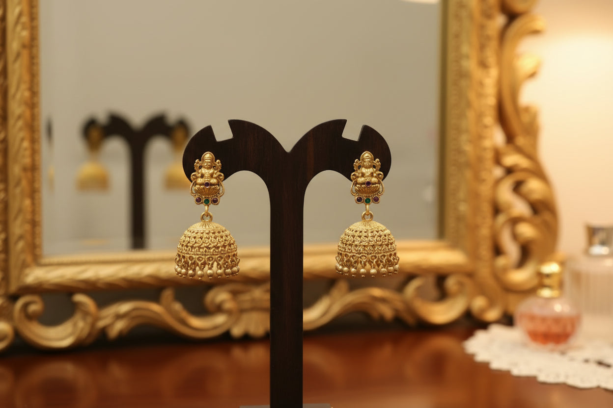 Golden Shaurya Temple Bridal Set