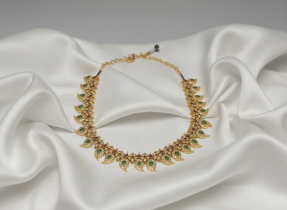 Golden Vaishali Necklace Set