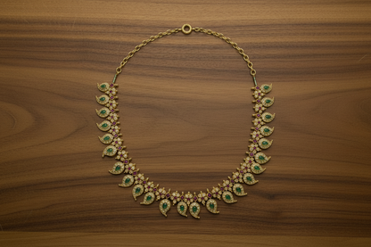 Golden Vaishali Necklace Set