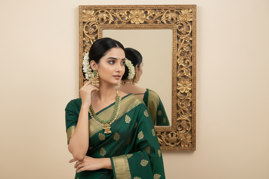 Green Surya Necklace Set