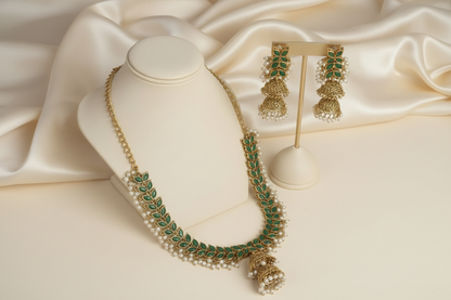 Green Surya Necklace Set