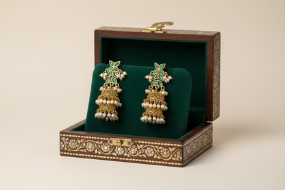 Green Surya Necklace Set