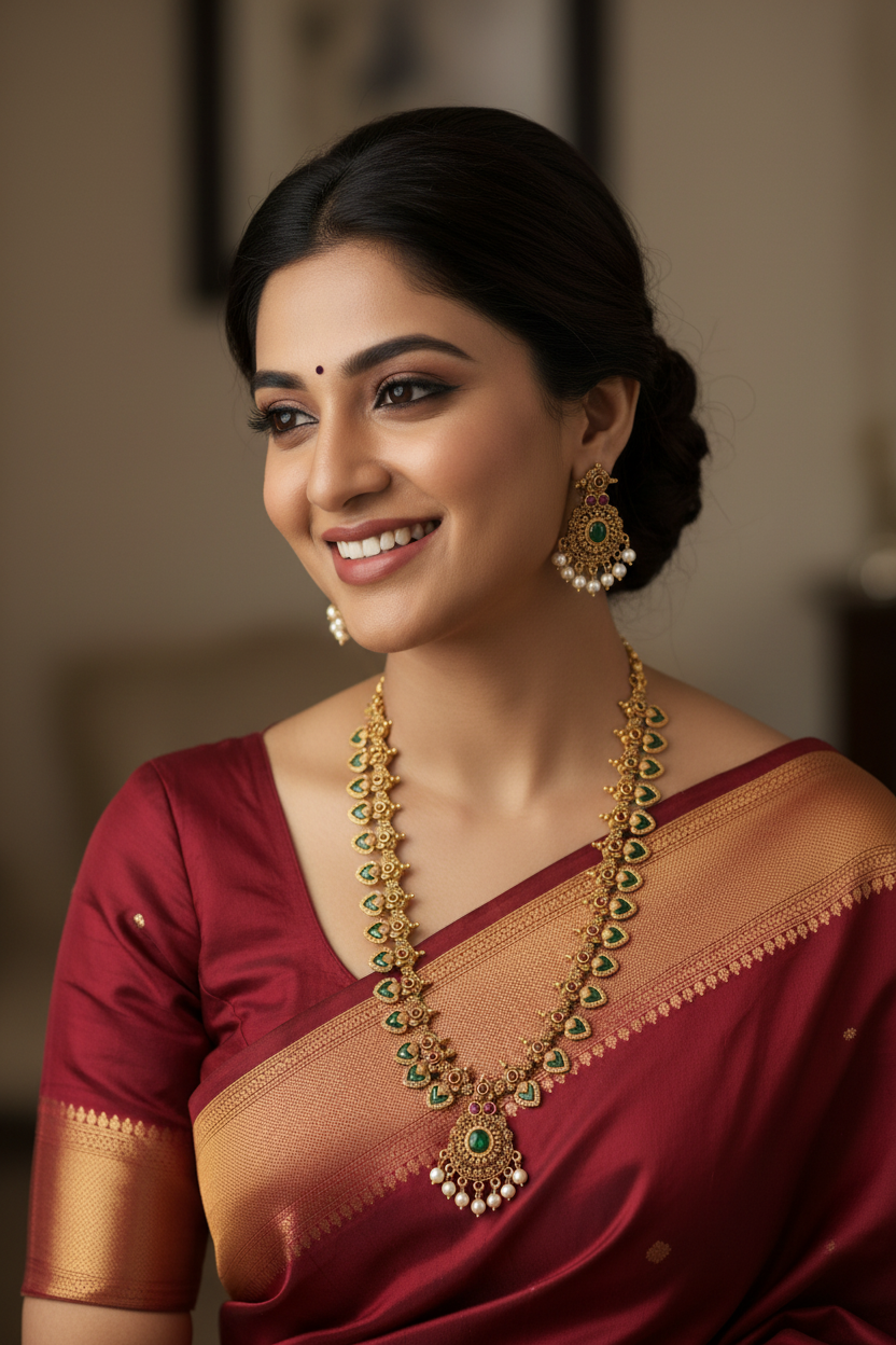 Multicolor Aarna Long Necklace Set