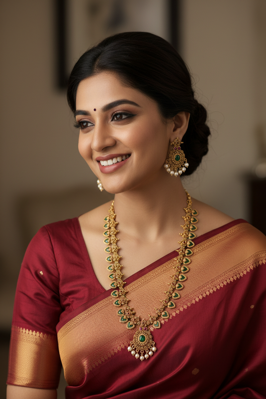 Multicolor Aarna Long Necklace Set