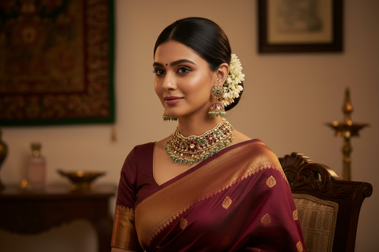 Multicolor Aashvi Jadau Choker Set