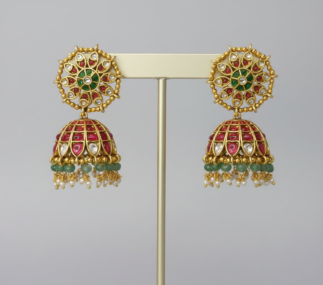 Multicolor Aashvi Jadau Choker Set