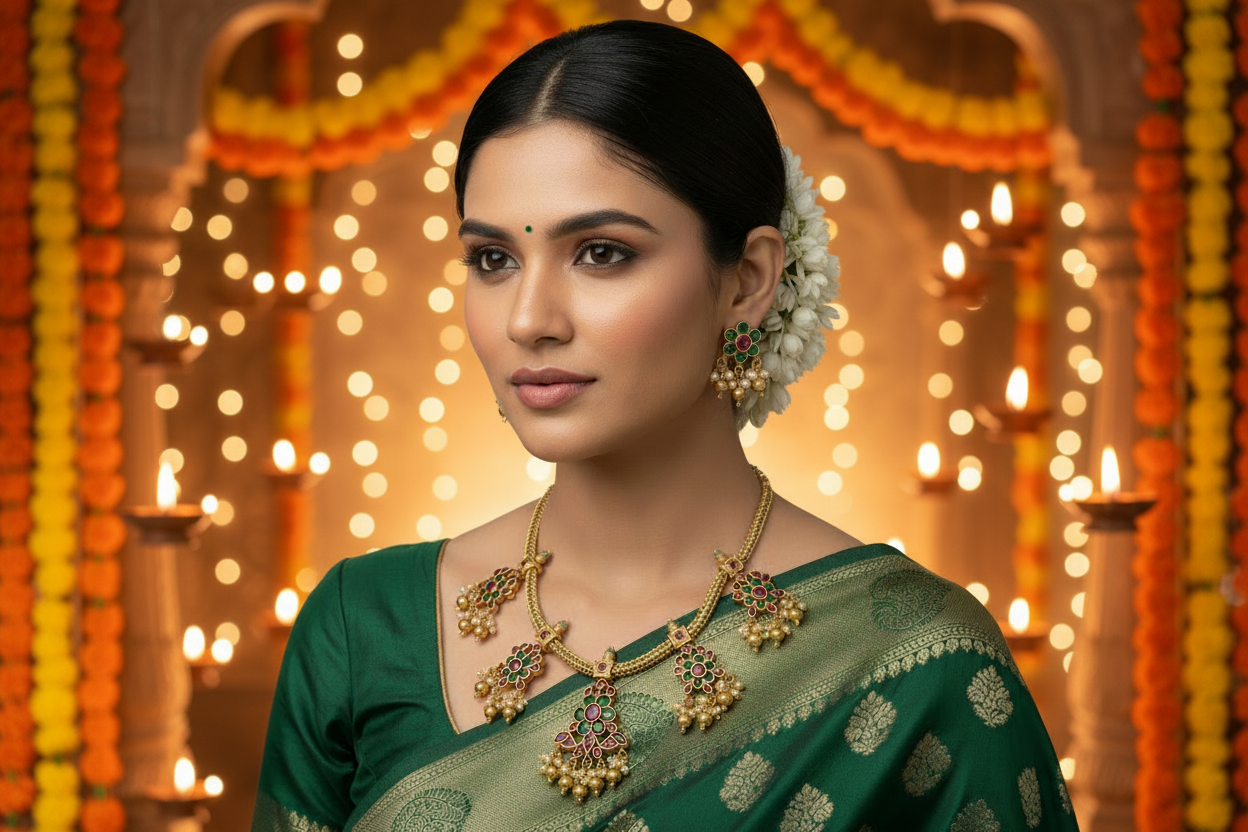 Multicolor Advika Necklace Set