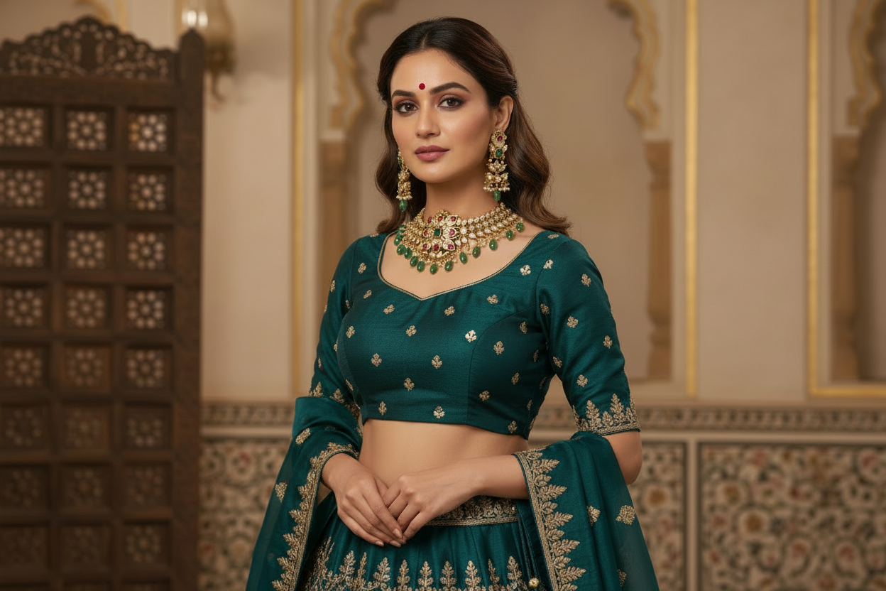 Multicolor Amala Jadau Choker Set