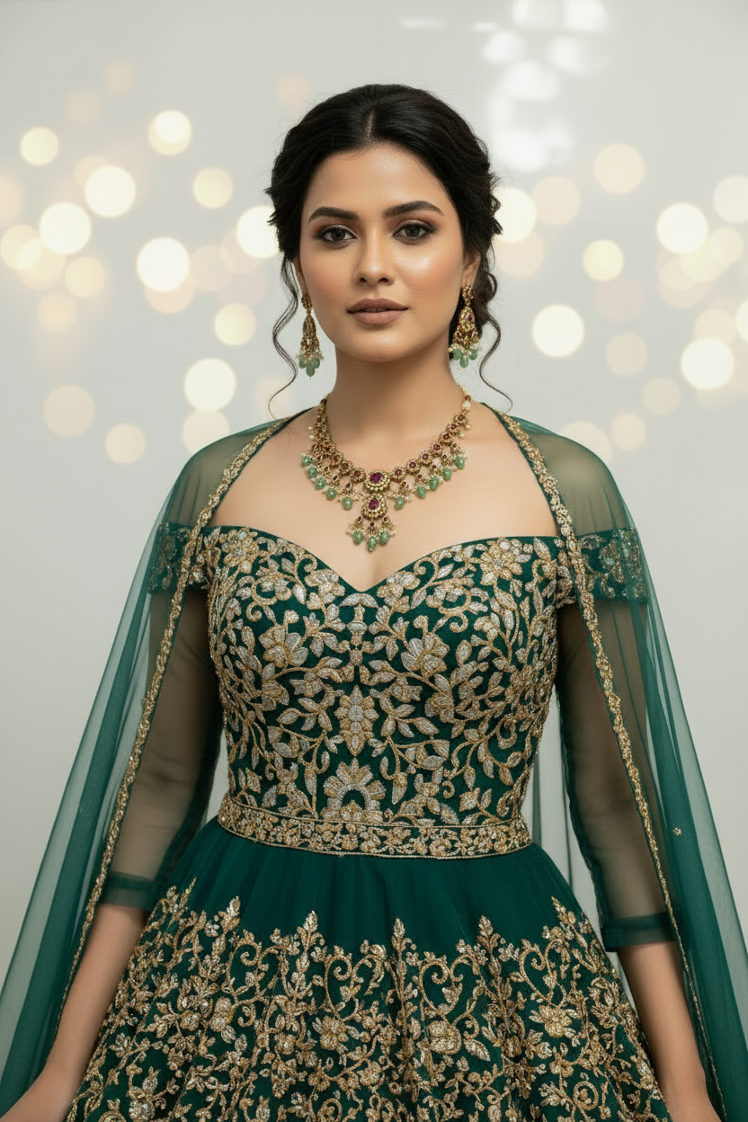 Short Necklace set | Multicolor Antique Jewellery - House of Abiani