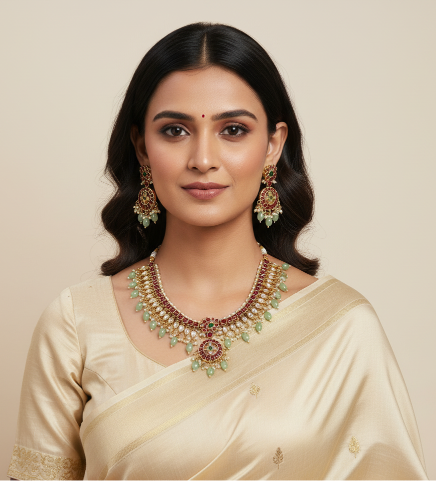 Multicolor Ayra Choker Set