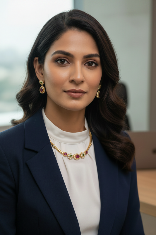 Hasli Necklace set | Multicolor Antique Jewellery - House of Abiani