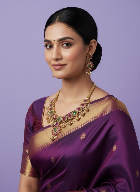 Multicolor Sindhu Necklace Set