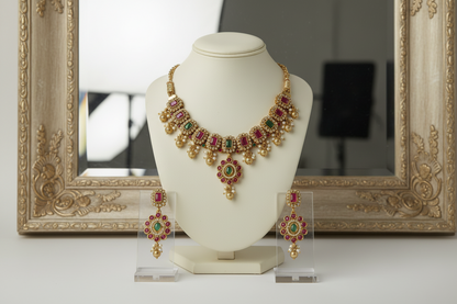 Multicolor Sindhu Necklace Set