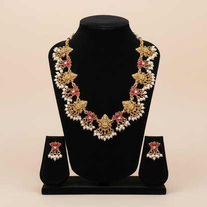 Pink Godavari Necklace Set