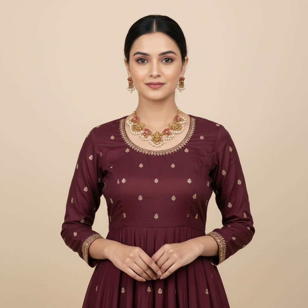 Pink Godavari Necklace Set