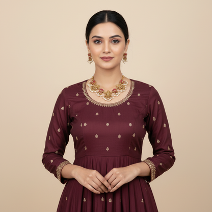 Pink Godavari Necklace Set