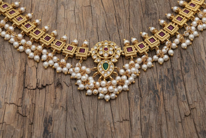 Pink Lalita Guttapusalu Necklace Set