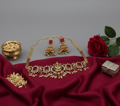 Red Saumya Choker Set