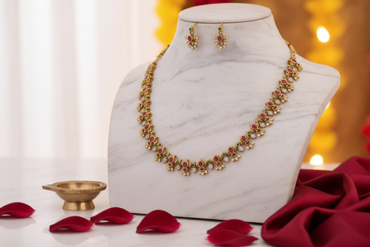 Multicolor Kabini Necklace set