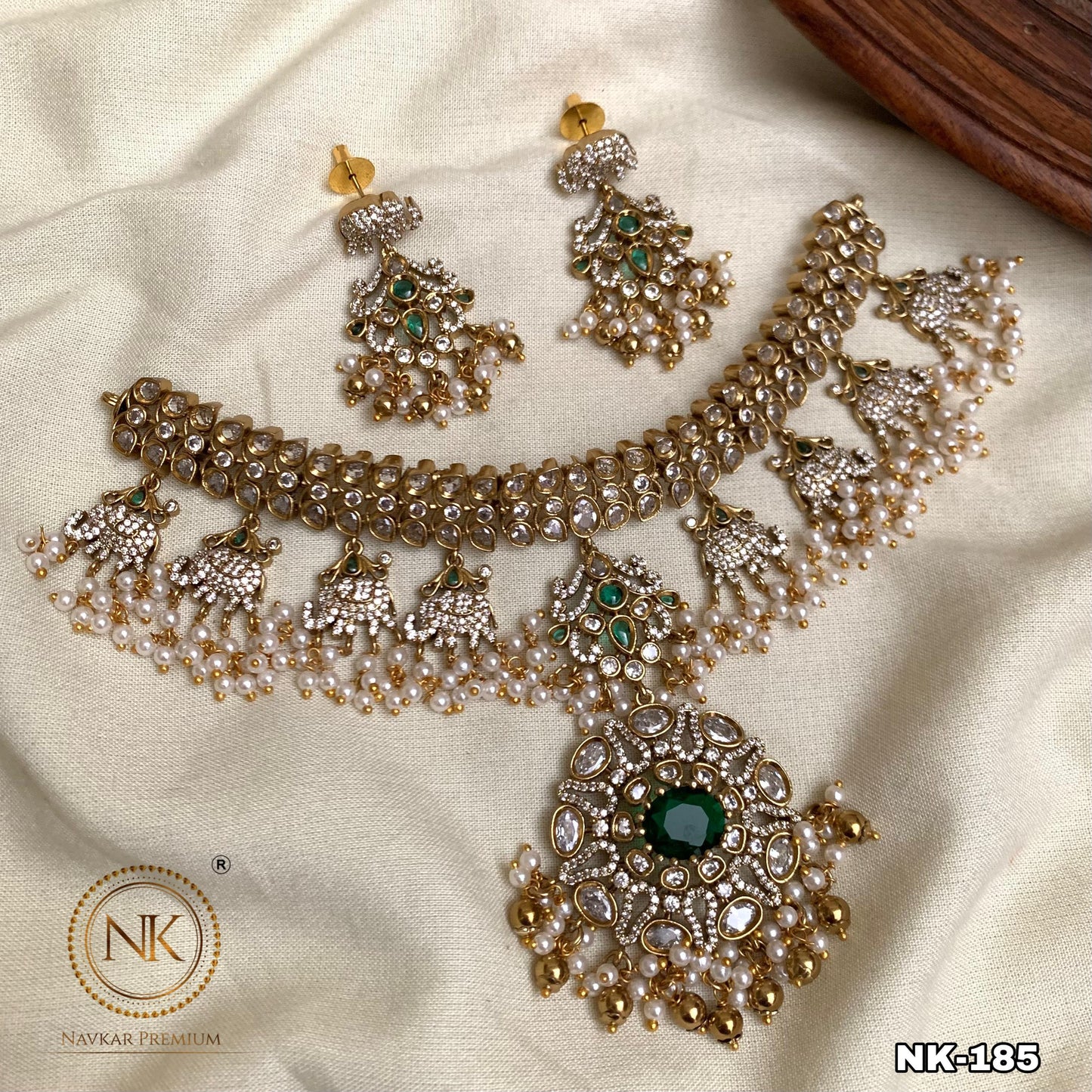 White Aadhya Choker Set