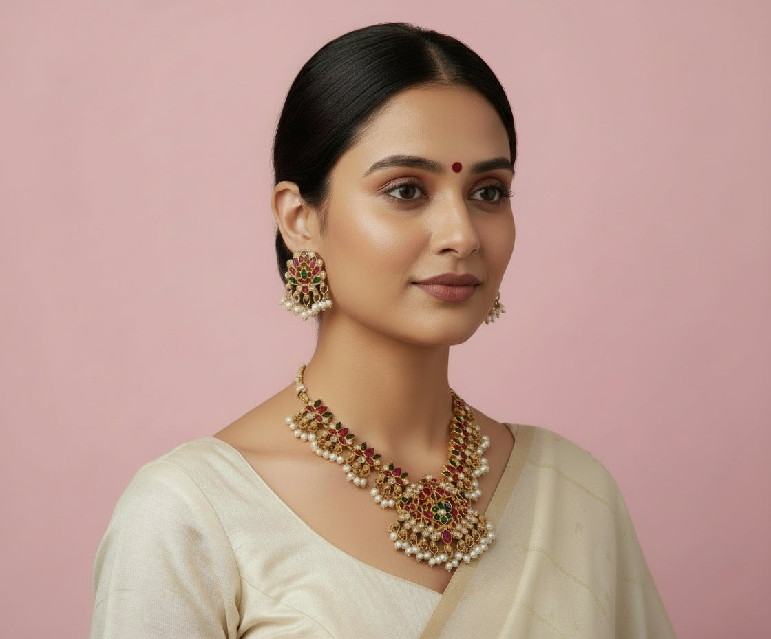 Multicolor Pragya Necklace Set