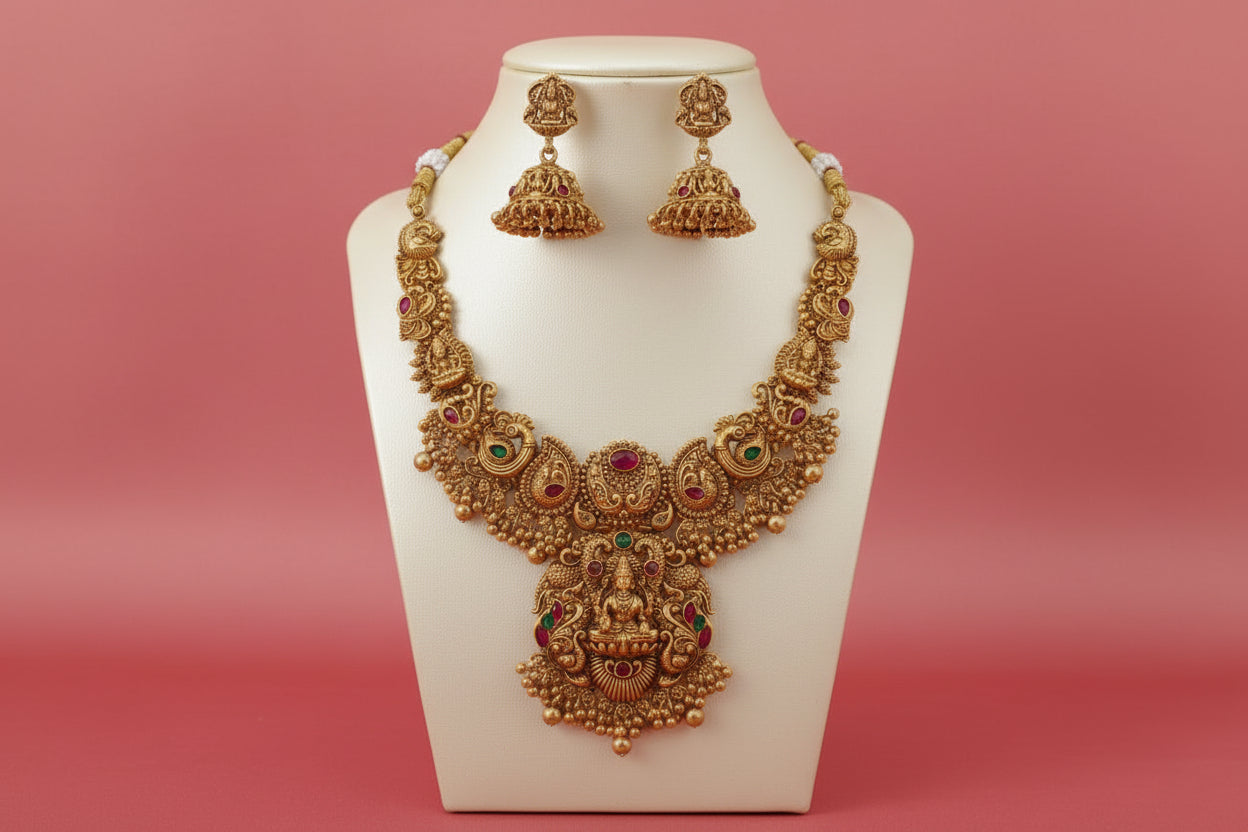 Golden Meera necklace Set