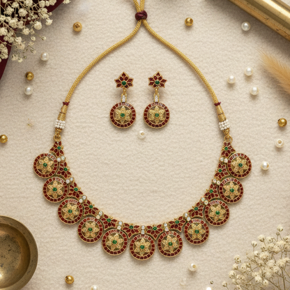Multicolor Amulya Necklace set