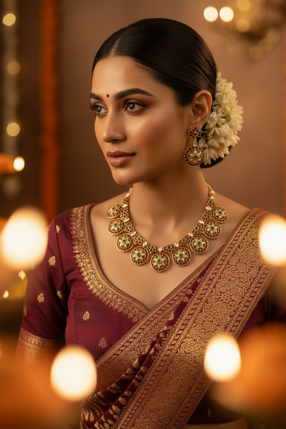 Multicolor Amulya Necklace set