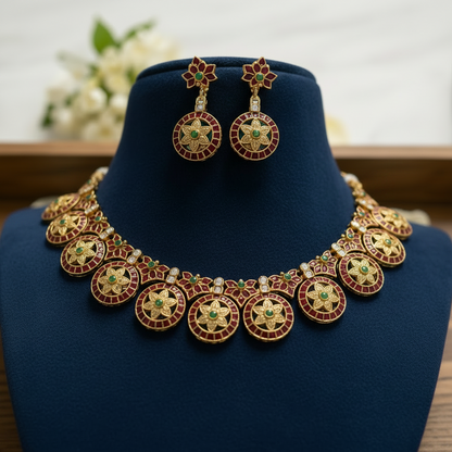 Multicolor Amulya Necklace set