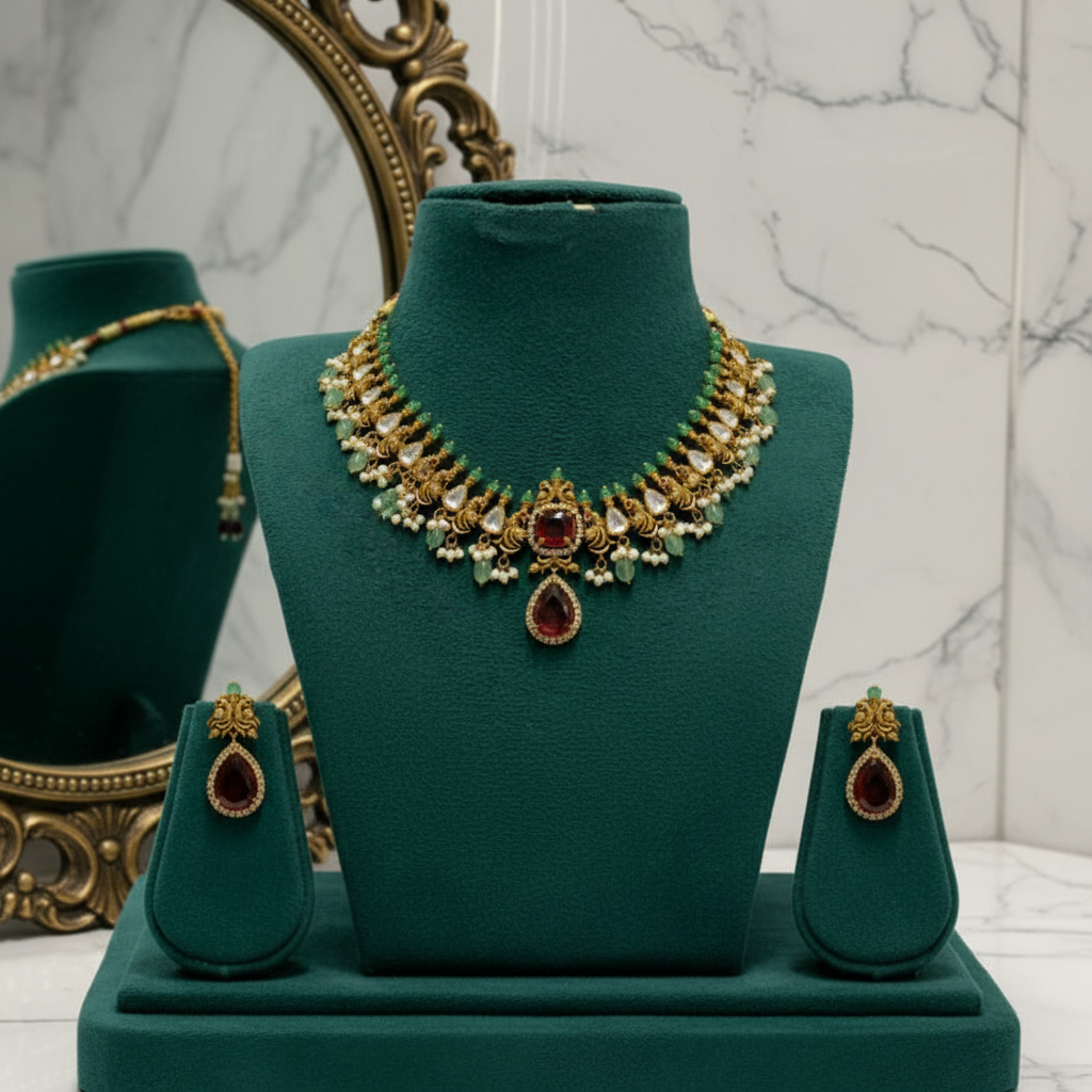 Multicolor Aanya Necklace set