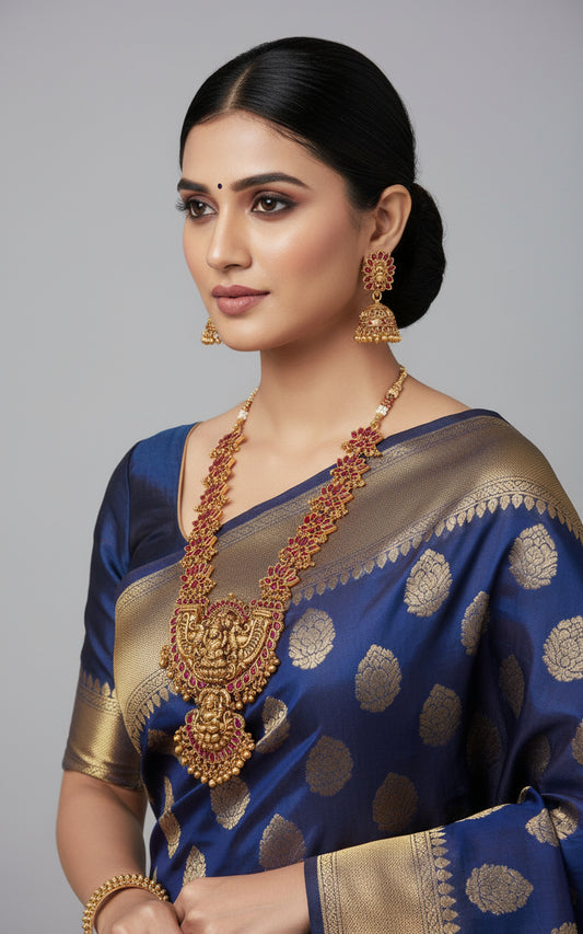 Pink Laya Temple Necklace Set