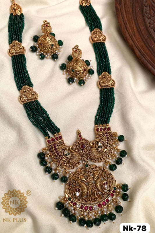 Green Siddhiksha Necklace Set