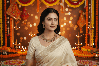 Golden Agastya Necklace Set