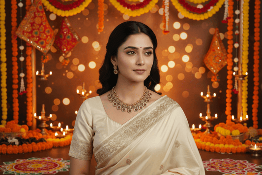 Golden Agastya Necklace Set