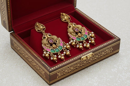 Golden Nila Temple Necklace Set