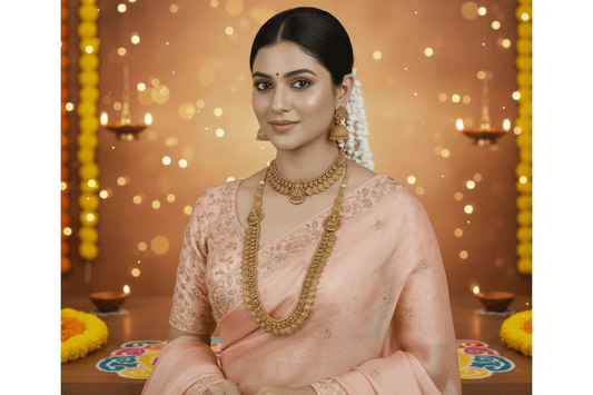 Golden Shivani Combo Coin Necklace Set