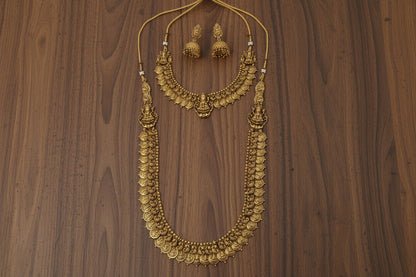 Golden Shivani Combo Coin Necklace Set