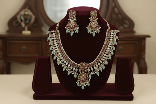 Multicolor Ayra Jadau Choker Set