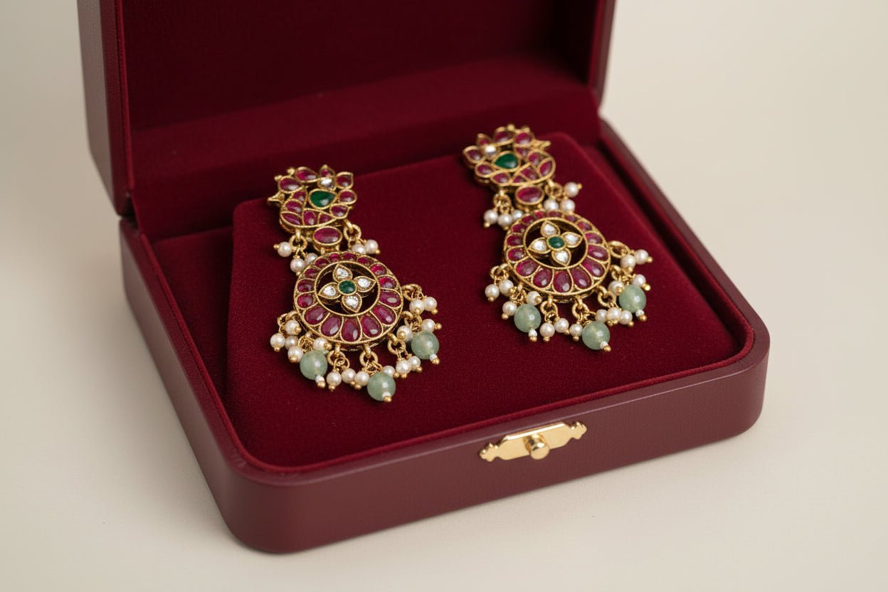 Multicolor Ayra Jadau Choker Set